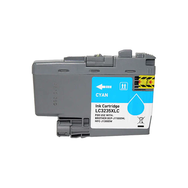 Brother LC3235XL/LC3233 Cyan Cartucho de Tinta Generico - Reemplaza LC3235XLC/LC3233C