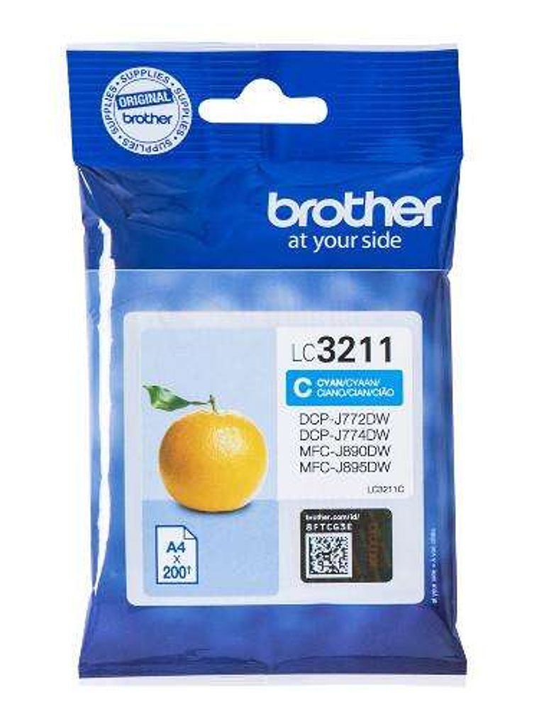 Brother LC3211 Cyan Cartucho de Tinta Original - LC3211C 1