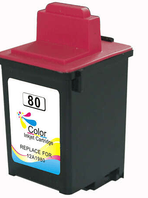 Lexmark 80 Color Cartucho de Tinta Generico - Reemplaza 12A1980E