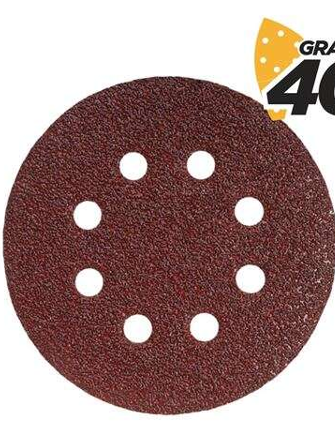 Blim Pack de 10 Lijas con Velcro para Lijadora BL0150 - 125mm - Grano 40 - Formato Circular 1