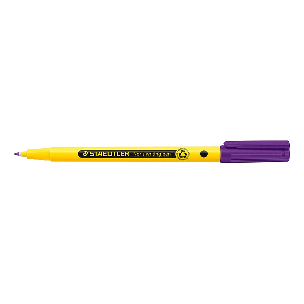Staedtler 307 Noris Writing Pen Rotulador de Punta Fina - Trazo 0.6mm Aprox - Tinta Base de Agua - Cuerpo Fabricado en un 97% de Plastico Reciclado -