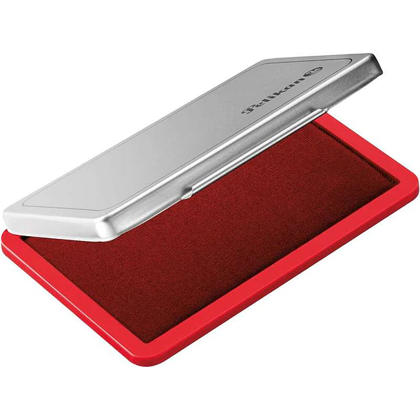 Pelikan Tampon Pelikan N.2 7x11cm - Ideal para Marcar Documentos - Tinta de Alta Calidad - Facil de Recargar - Color Rojo