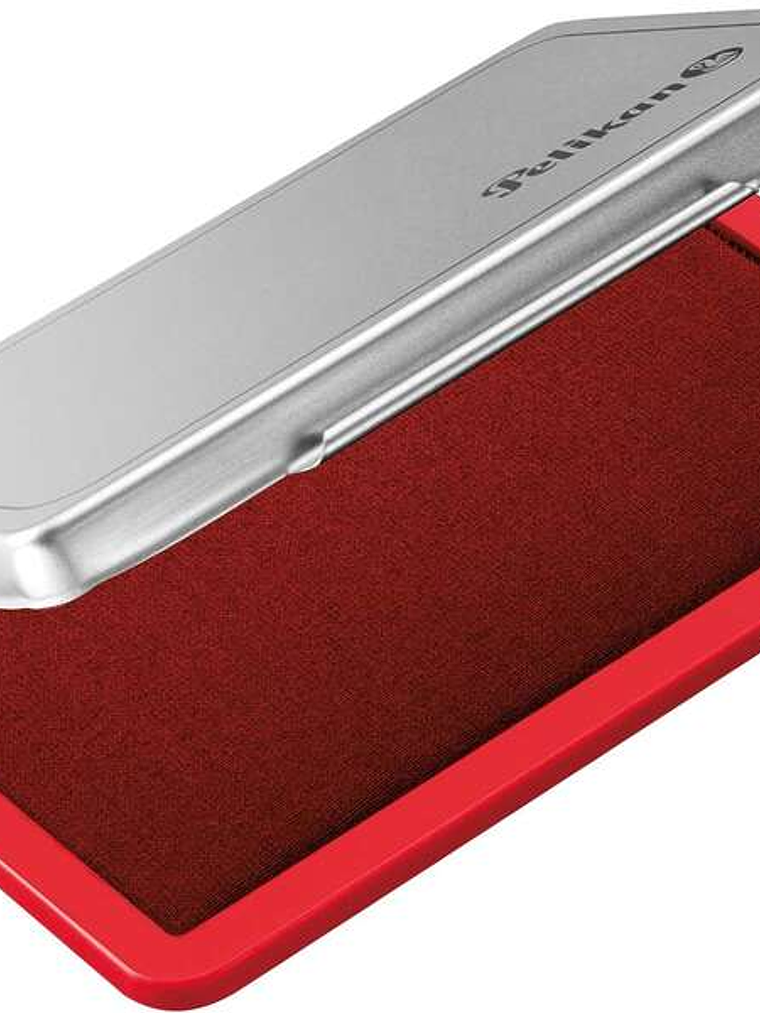 Pelikan Tampon Pelikan N.2 7x11cm - Ideal para Marcar Documentos - Tinta de Alta Calidad - Facil de Recargar - Color Rojo 1