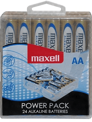 Maxell Pack de 24 Pilas Alcalinas LR06 AA 1.5V