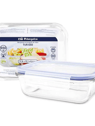 Orbegozo TUR Serie - Recipientes de Vidrio Ultrarresistentes para Cocina - Conserva - Cocina y Congela tus Alimentos con Facilidad - Capacidad de 1L