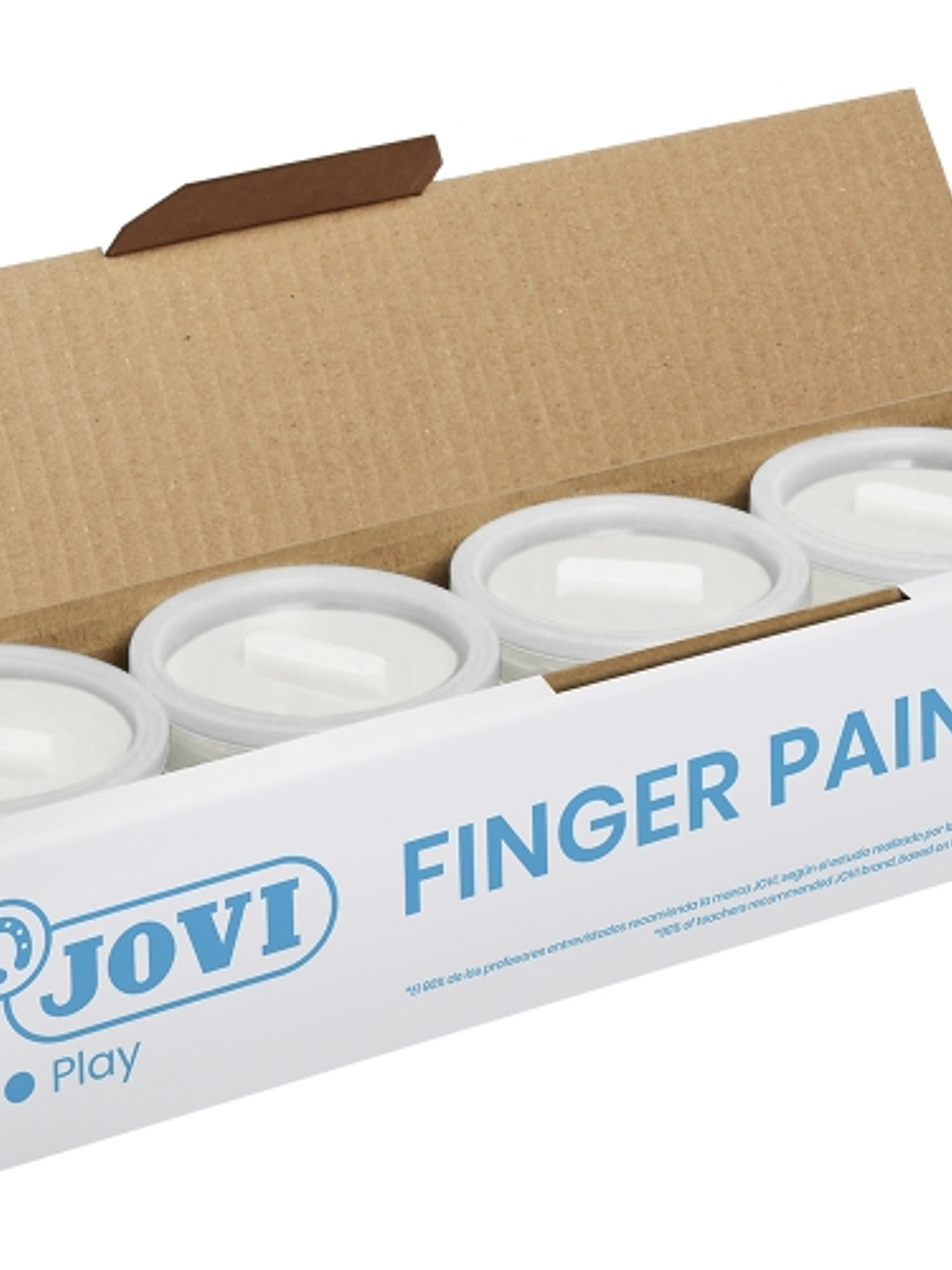 Jovi Bote de Pintura de Dedos - 125ml Pintura de Dedos - Colores Mezclables - Textura Gelatinosa - Lavable - sin Gluten Ni Alergenos - No Toxico - Est 1