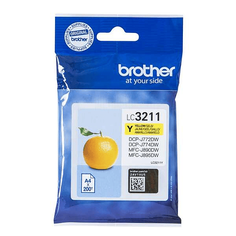 Brother LC3211 Amarillo Cartucho de Tinta Original - LC3211Y