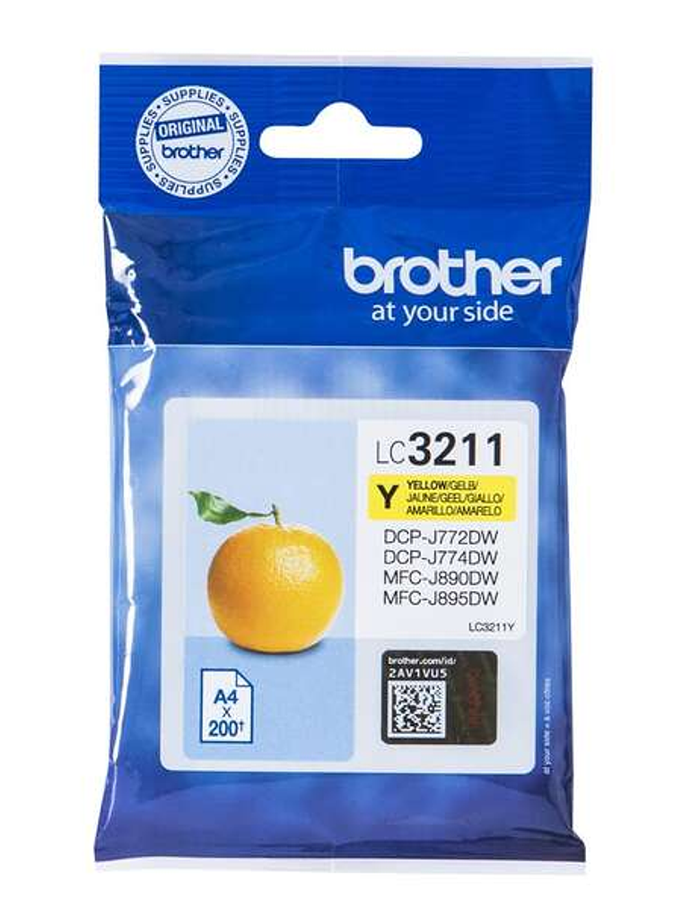 Brother LC3211 Amarillo Cartucho de Tinta Original - LC3211Y 1