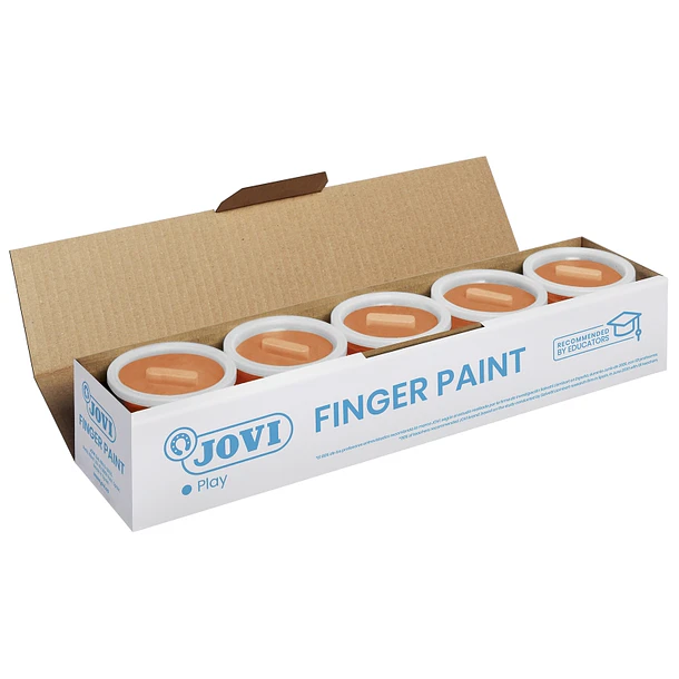 Jovi Bote de Pintura de Dedos - 125ml Pintura de Dedos - Colores Mezclables - Textura Gelatinosa - Lavable - sin Gluten Ni Alergenos - No Toxico - Est