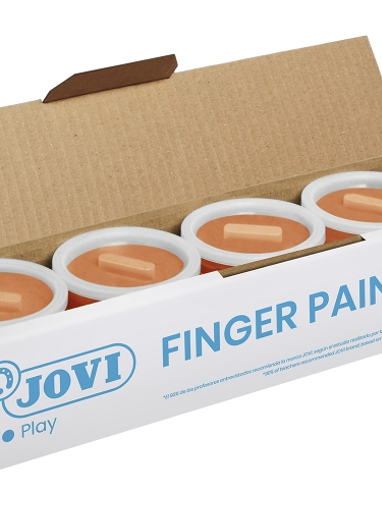 Jovi Bote de Pintura de Dedos - 125ml Pintura de Dedos - Colores Mezclables - Textura Gelatinosa - Lavable - sin Gluten Ni Alergenos - No Toxico - Est 1