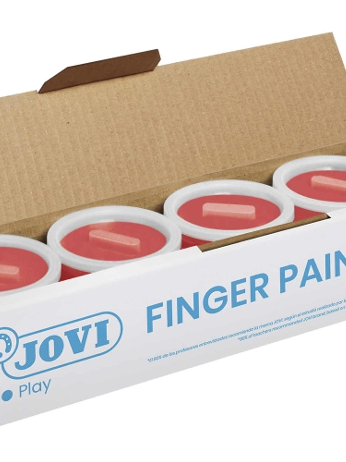 Jovi Bote de Pintura de Dedos - 125ml Pintura de Dedos - Colores Mezclables - Textura Gelatinosa - Lavable - sin Gluten Ni Alergenos - No Toxico - Est 1