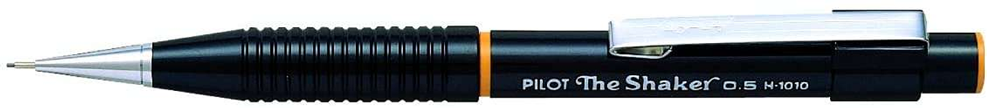 Pilot Portaminas The Shaker H-1010 - Mina de 0.5mm - Punta Metalica Retractil - Clip Metalico - Color Negro 1