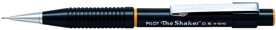 Pilot Portaminas The Shaker H-1010 - Mina de 0.5mm - Punta Metalica Retractil - Clip Metalico - Color Negro 1