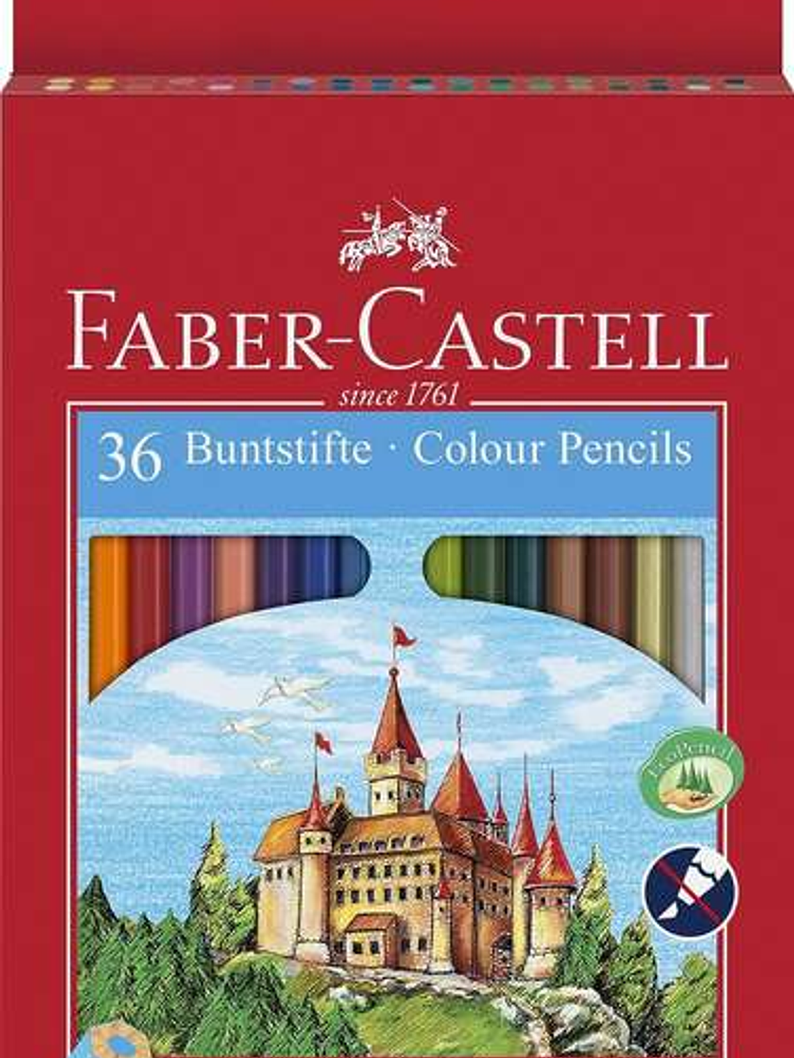 Faber-Castell Classic Colour Pack de 36 Lapices de Colores Hexagonales - Resistencia a la Rotura - Colores Surtidos 1