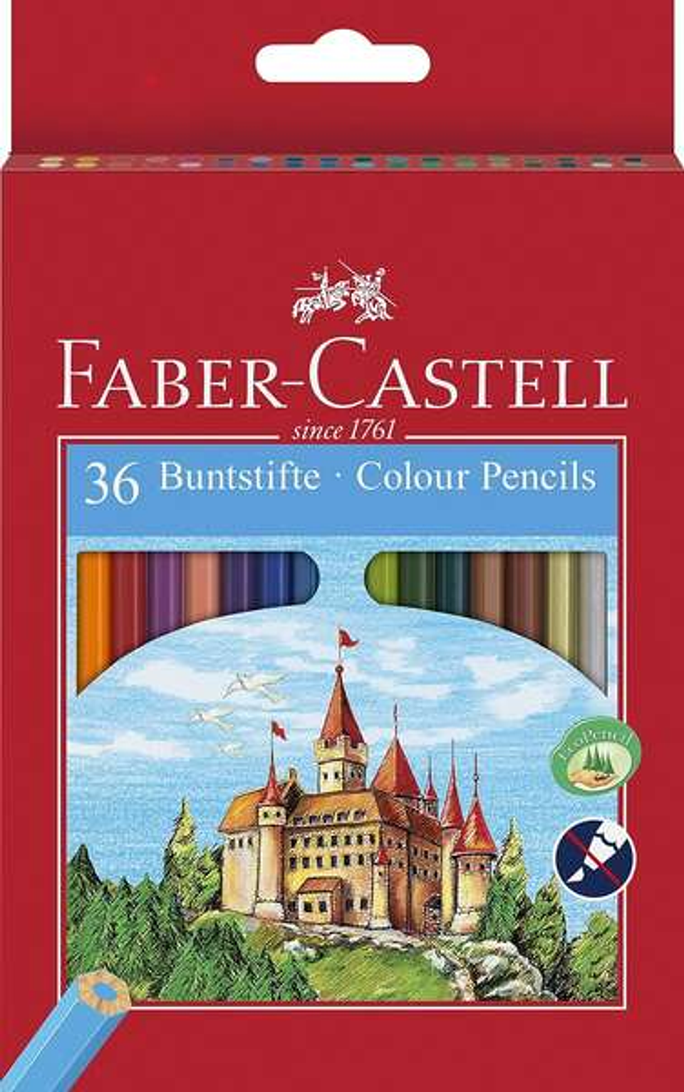 Faber-Castell Classic Colour Pack de 36 Lapices de Colores Hexagonales - Resistencia a la Rotura - Colores Surtidos 1