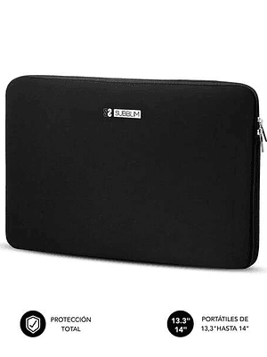 Subblim Business Laptop Sleeve Neoprene Funda para Portatiles hasta 14