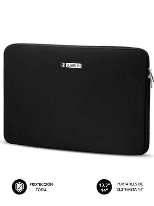 Subblim Business Laptop Sleeve Neoprene Funda para Portatiles hasta 14