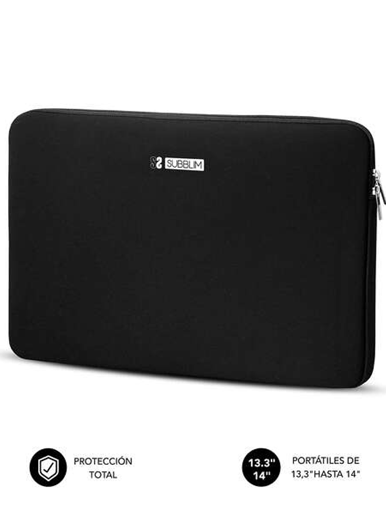 Subblim Business Laptop Sleeve Neoprene Funda para Portatiles hasta 14
