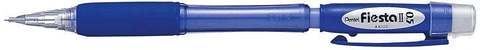 Pentel Fiesta II Portaminas HB 0.5mm con Goma - Incluye 2 Recargas - Grip de Goma - Diseño Ergonomico - Color Azul