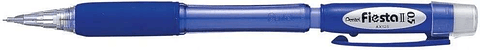 Pentel Fiesta II Portaminas HB 0.5mm con Goma - Incluye 2 Recargas - Grip de Goma - Diseño Ergonomico - Color Azul
