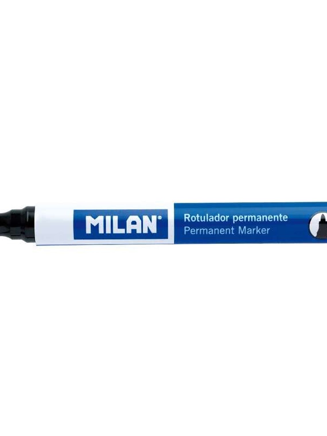 Milan Rotulador Permanente - Punta Redonda 4mm - Tinta a Base de Alcohol - Color Negro 1