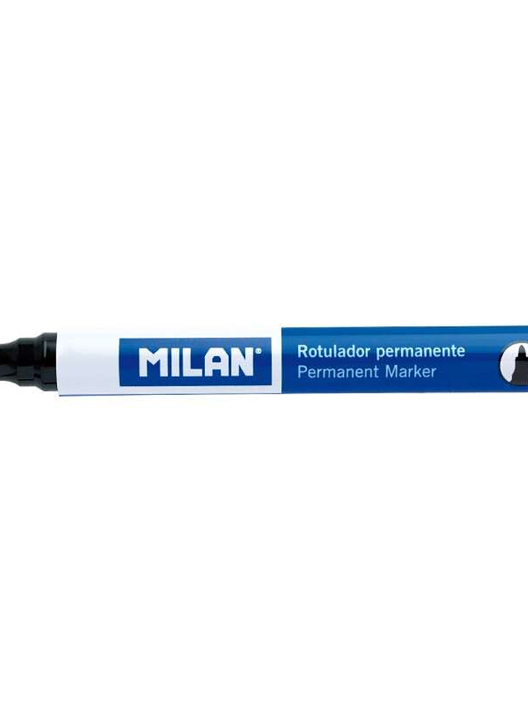 Milan Rotulador Permanente - Punta Redonda 4mm - Tinta a Base de Alcohol - Color Negro 1