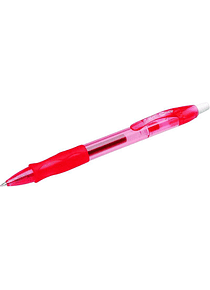 Bic Gel-ocity Original Boligrafo de Tinta Gel Retractil - Punta Media de 0.7mm - Recargable - Grip de Goma - Clip de Plastico - Color Rojo