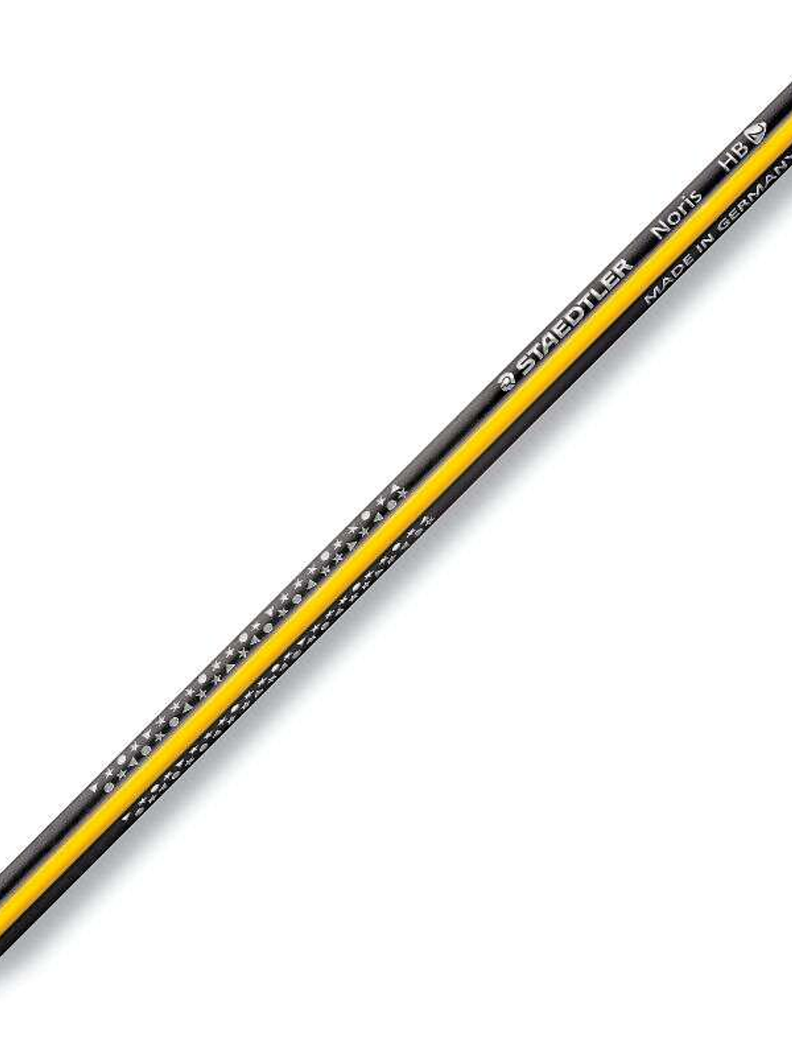 Staedtler Noris 183 Lapiz de Grafito Triangular - Mina HB Ultrarresistente de 2mm - Madera de Bosques Sostenibles 1