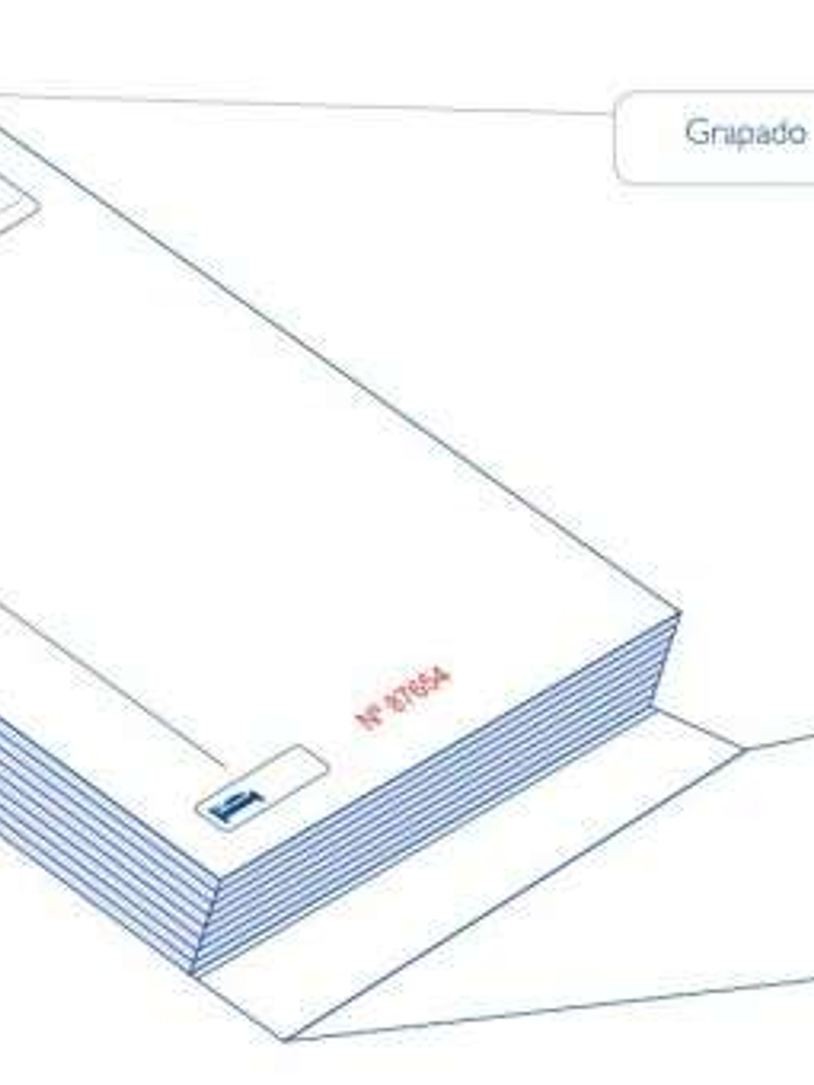 Talonario de Comandas 8.8x15 Triplicado Modelo Raya 1