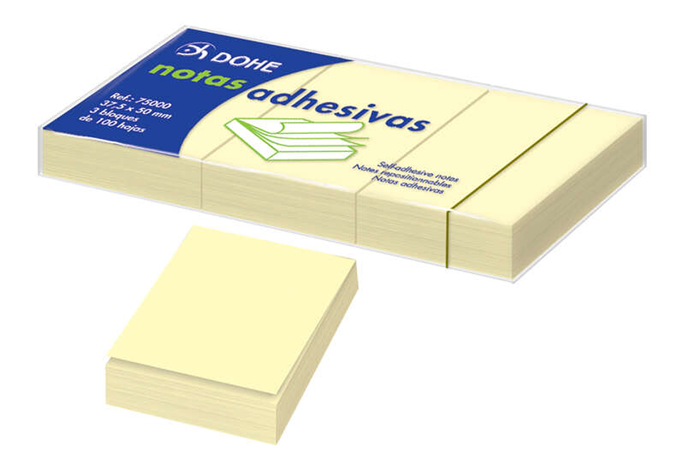 Dohe Blocs de Notas Reposicionables - 100 Hojas - Papel de 75gr - Ideal para Oficina y Escuela 1