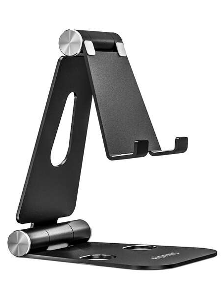 Aisens Soporte de Sobremesa Tamaño XL Ajustable (2 Pivotes) para Movil / Tablet - Color Negro 1