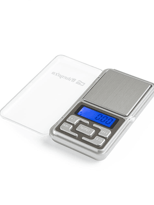 Orbegozo PC 3010 Bascula Electronica de Precision Compacta - Precision de 0.01gr - Pantalla LCD Azul - Practica y Funcional