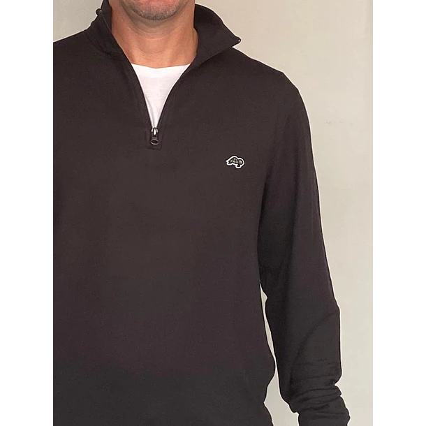 Quarter Zip Comfort-Soft Sweater