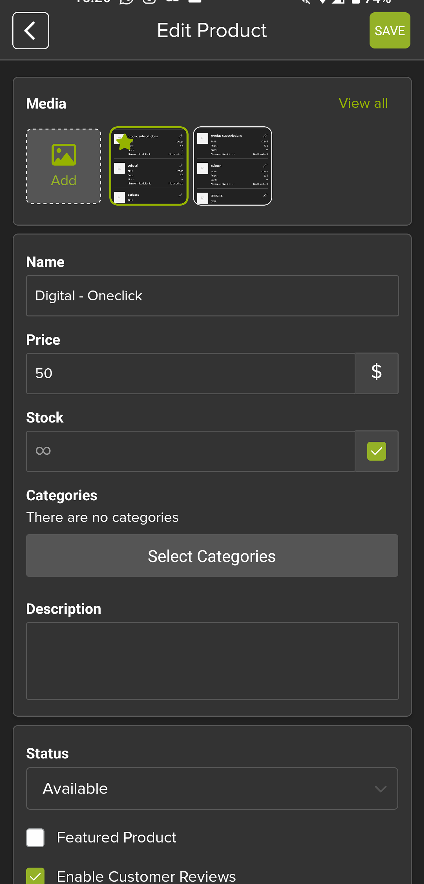 Not Digital - Oneclick 4