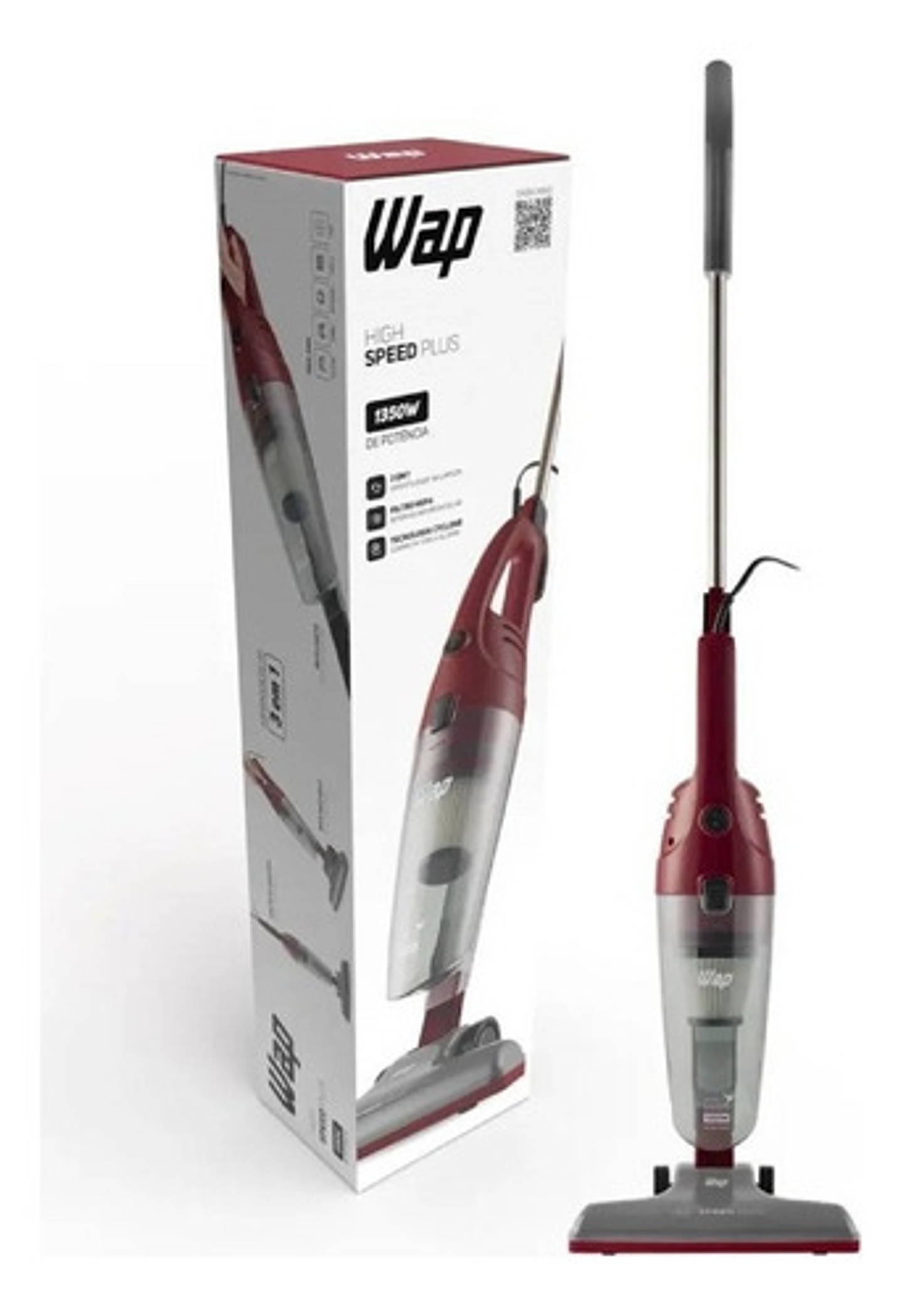 Aspirador De Pó Vertical E Portátil Wap High Speed 8