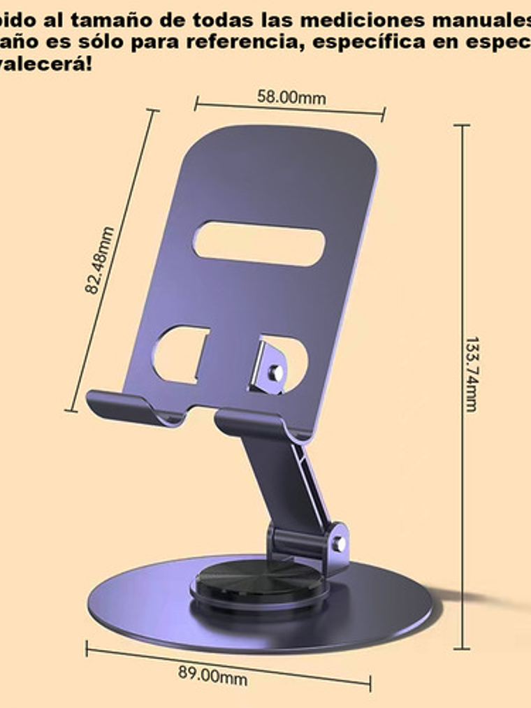 Soporte Base De Celular Plegable Para Slim Holder Escritorio,soporte Celular Escritorio,soporte Celular,porta Celular Negro 2