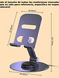 Soporte Base De Celular Plegable Para Slim Holder Escritorio,soporte Celular Escritorio,soporte Celular,porta Celular Negro - Miniatura 2