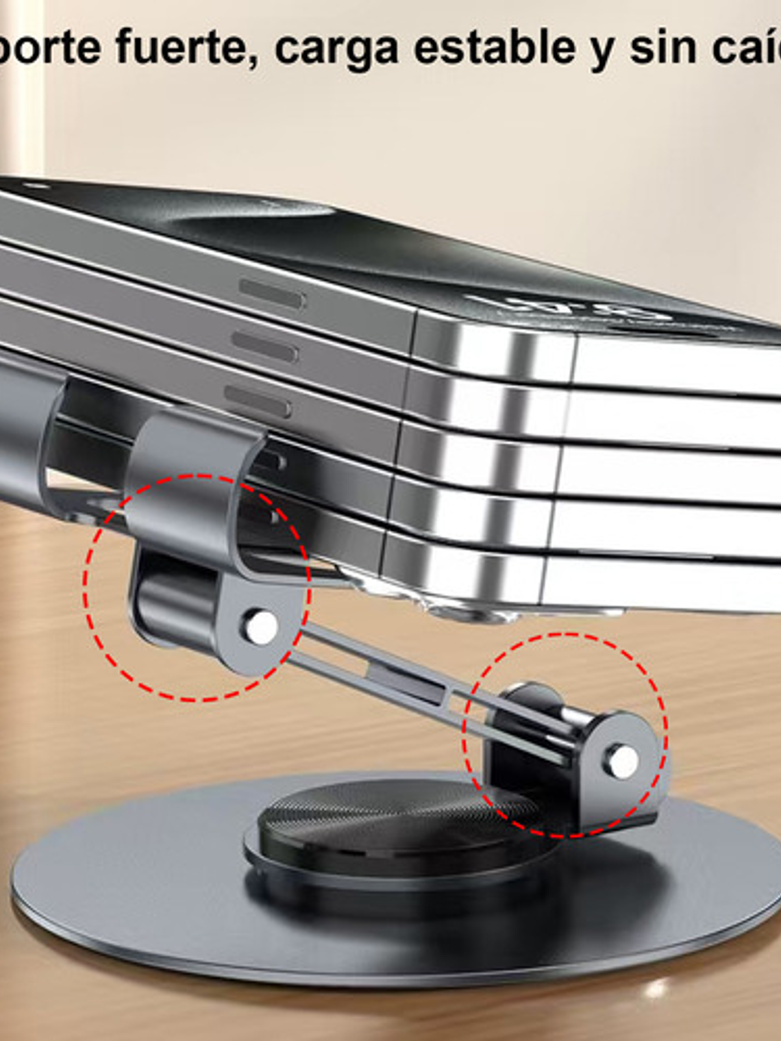 Soporte Base De Celular Plegable Para Slim Holder Escritorio,soporte Celular Escritorio,soporte Celular,porta Celular Negro 4