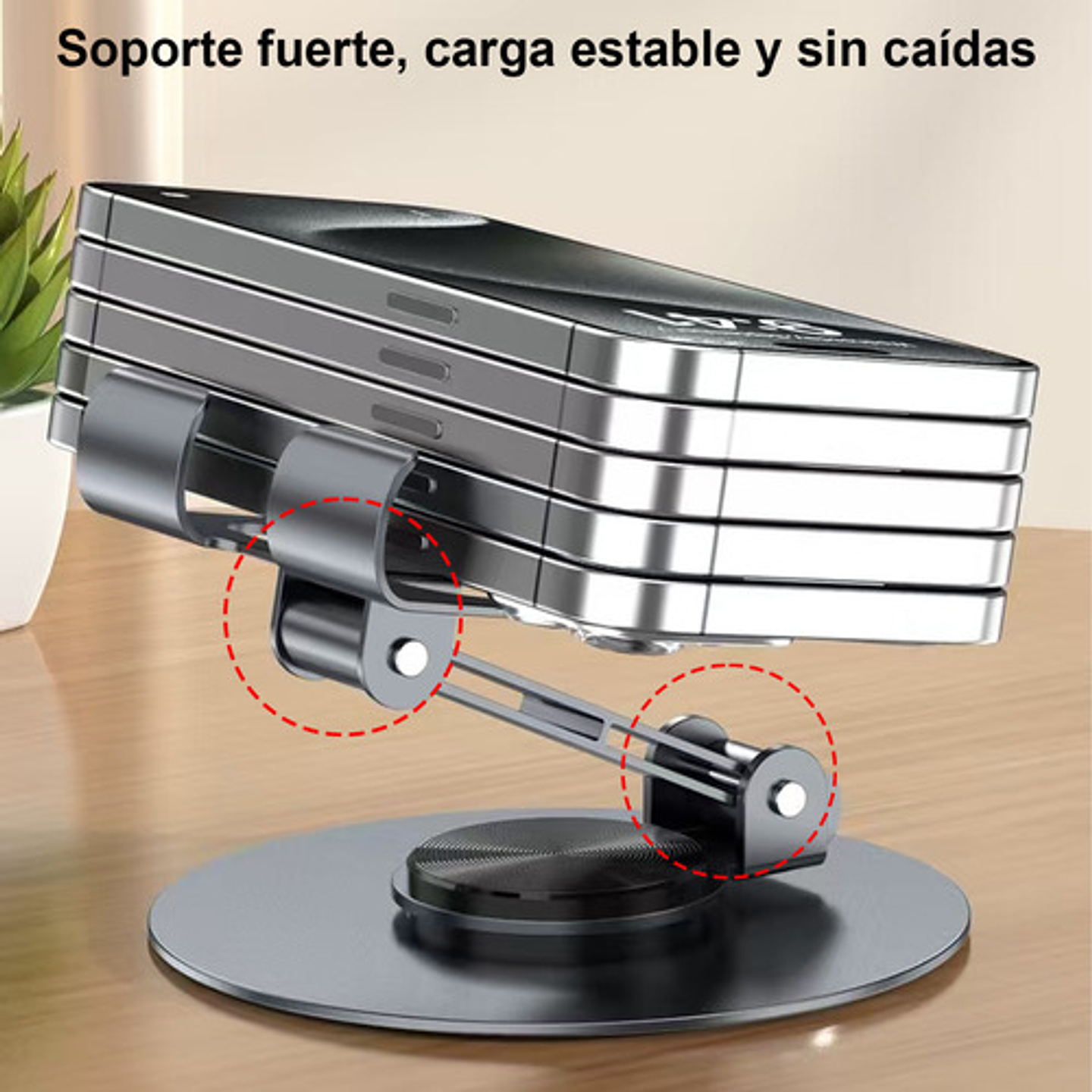 Soporte Base De Celular Plegable Para Slim Holder Escritorio,soporte Celular Escritorio,soporte Celular,porta Celular Negro 4