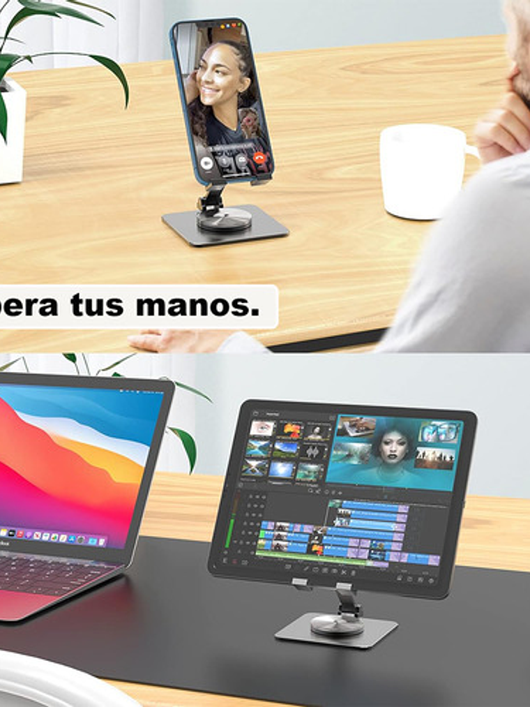 Soporte Base De Celular Plegable Para Slim Holder Escritorio,soporte Celular Escritorio,soporte Celular,porta Celular Negro 8