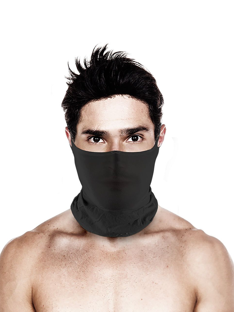 Bandanas Deportiva Tejido Extrafino Protección UV X1 - Negro 1