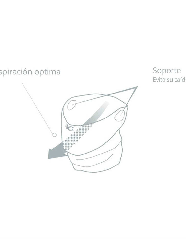 Bandanas Deportiva Tejido Extrafino Protección UV X1 - Negro 3