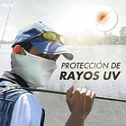 Bandanas Deportiva Tejido Extrafino Protección UV X1 - Negro 4