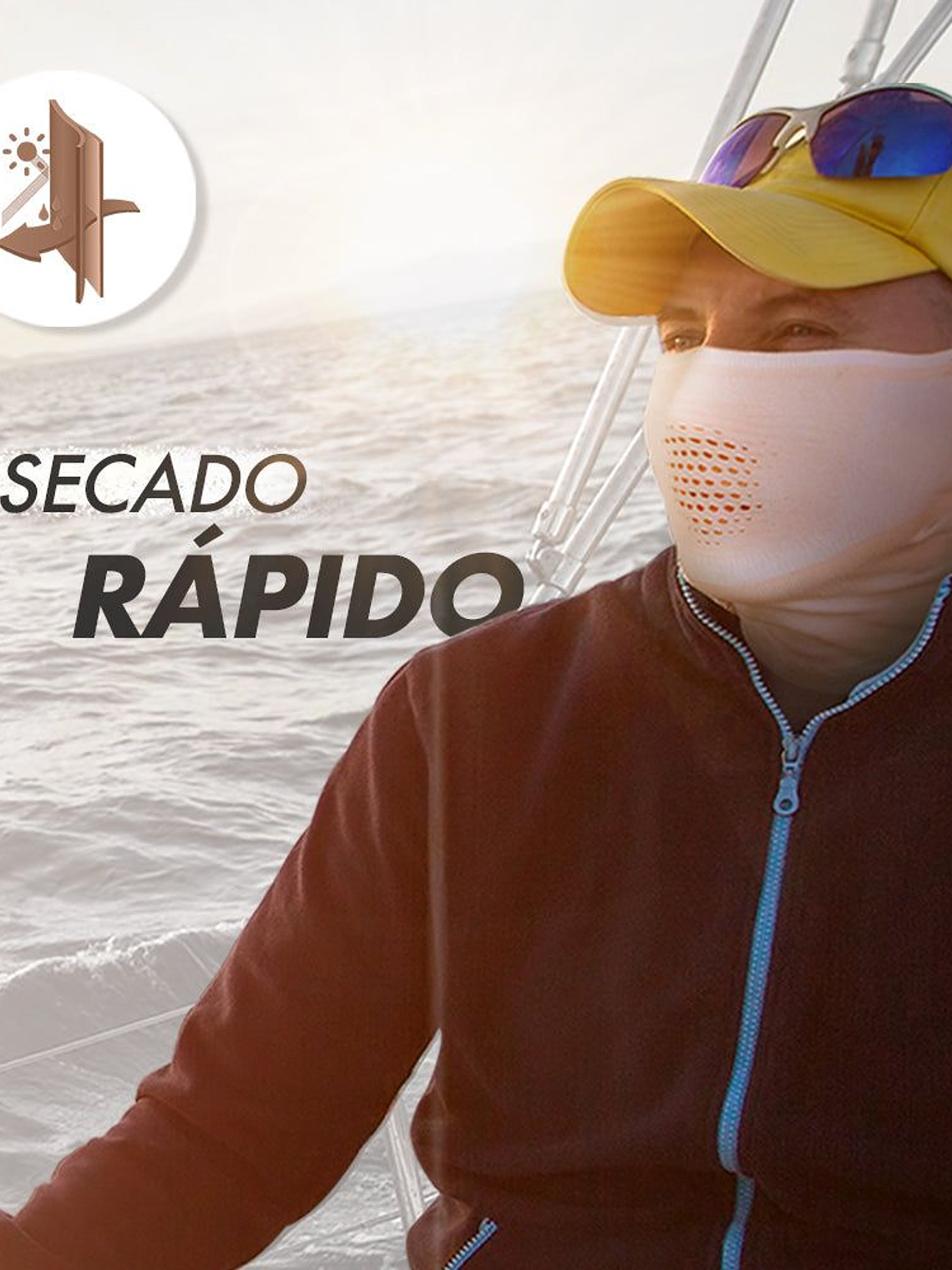 Bandanas Deportiva Tejido Extrafino Protección UV X1 - Negro 6