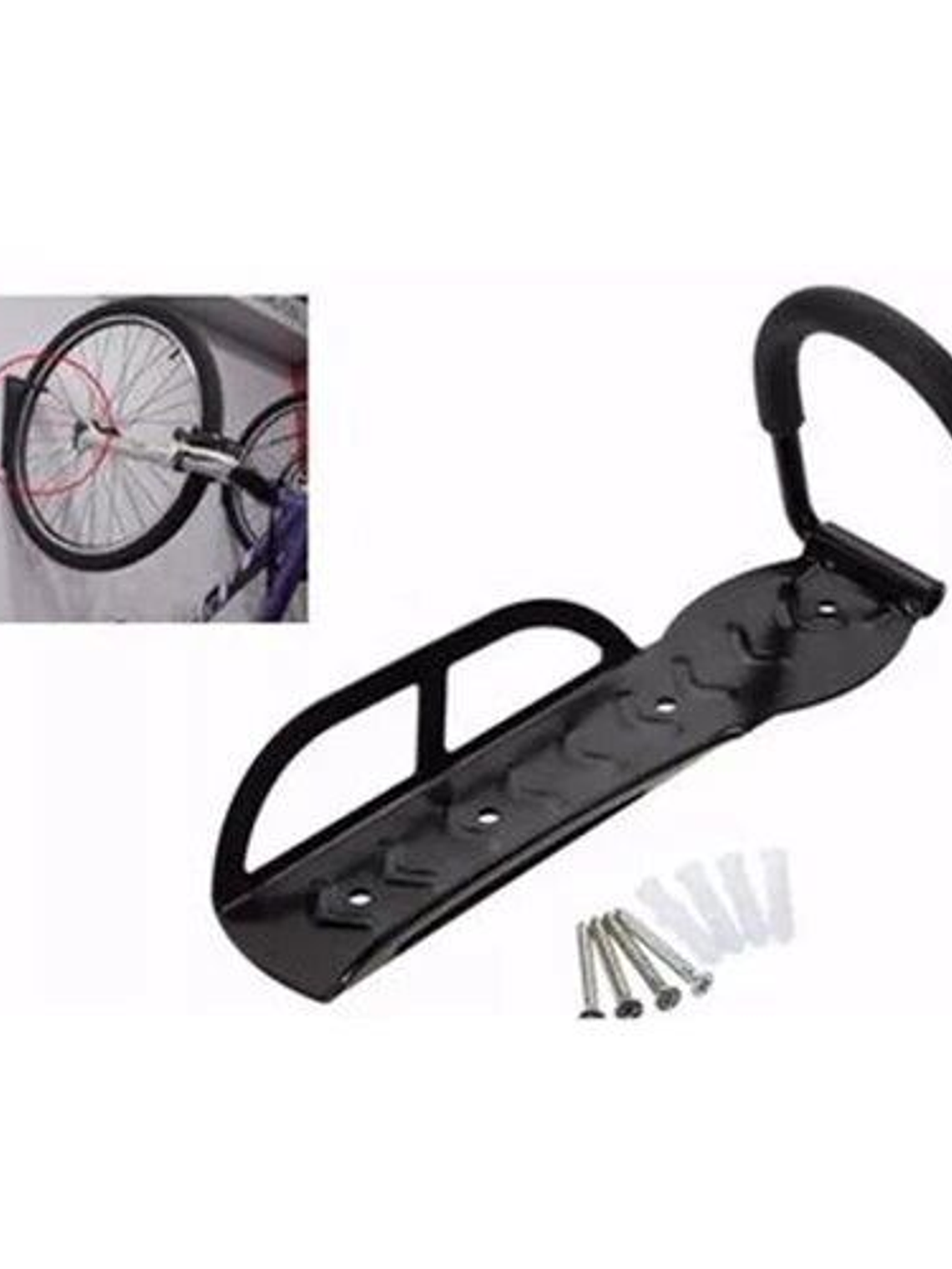 Gancho porta bicicletas- soporte de pared muro 6