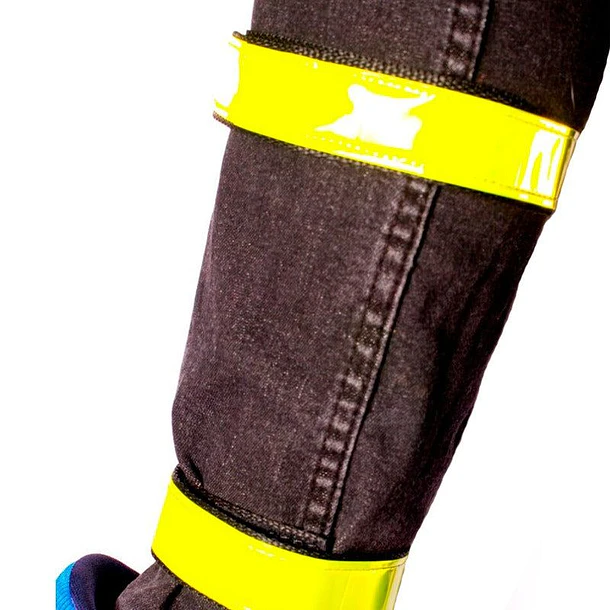 Set OnWheels! Afirma Pantalón Doble Reflectante Amarillo