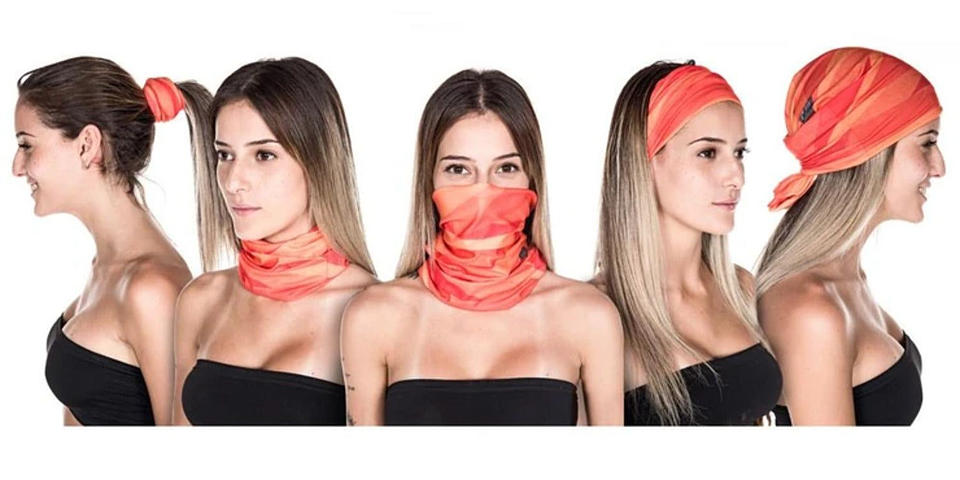 Bandana Multifuncional Protección UV E3-NEGRO 4