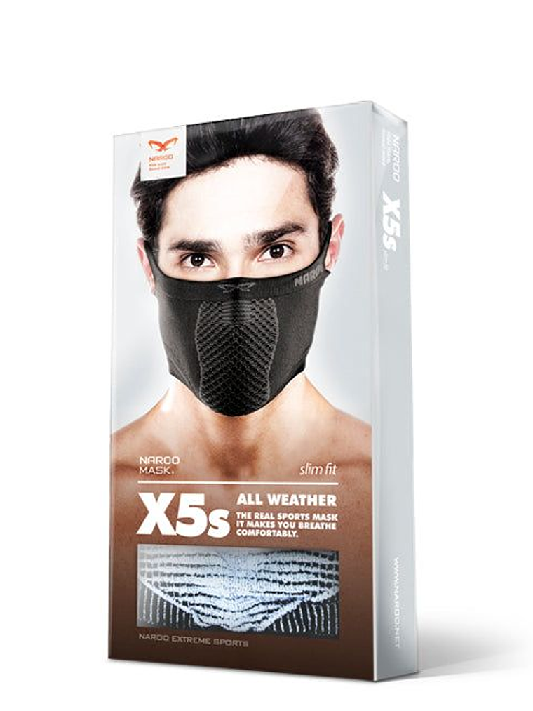 Bandana Deportiva Slim-Fit Sin Cuello Reversible X5s -Negro 2