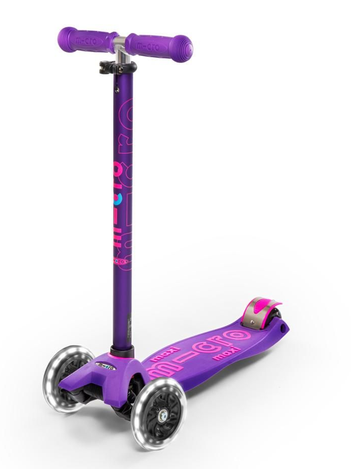 Scooter Maxi Deluxe LED Morado 1