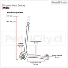 Scooter Maxi Deluxe LED Morado 5